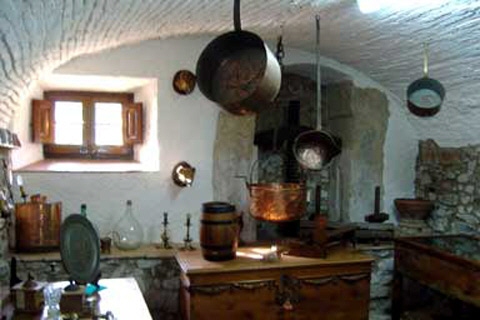 Kitchen of the masia in Palafrugel
