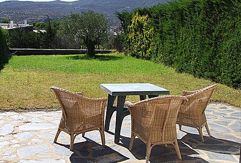 Enchanting garden with small terrace