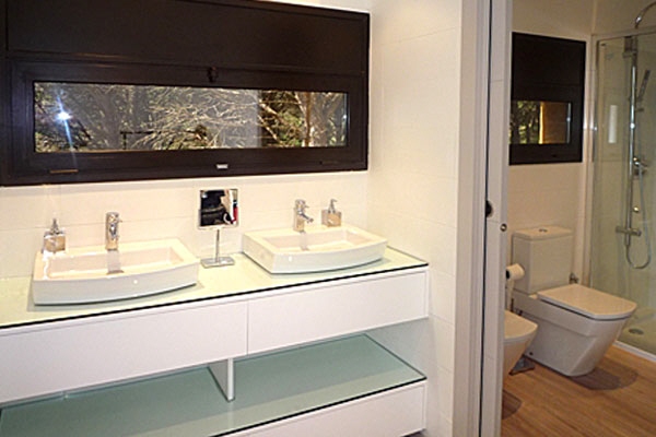 Bathroom of the new luxury villa in Begur