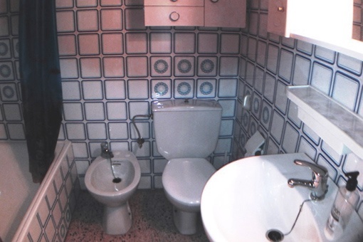 Bathroom with nostalgic tiles