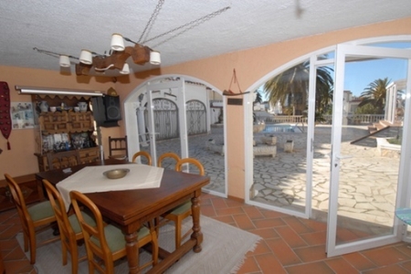 Dining area with access to the terrace
