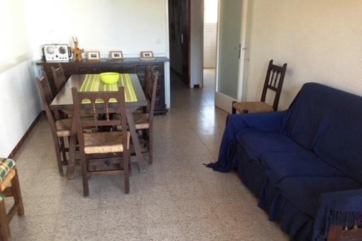 Living room with dining area